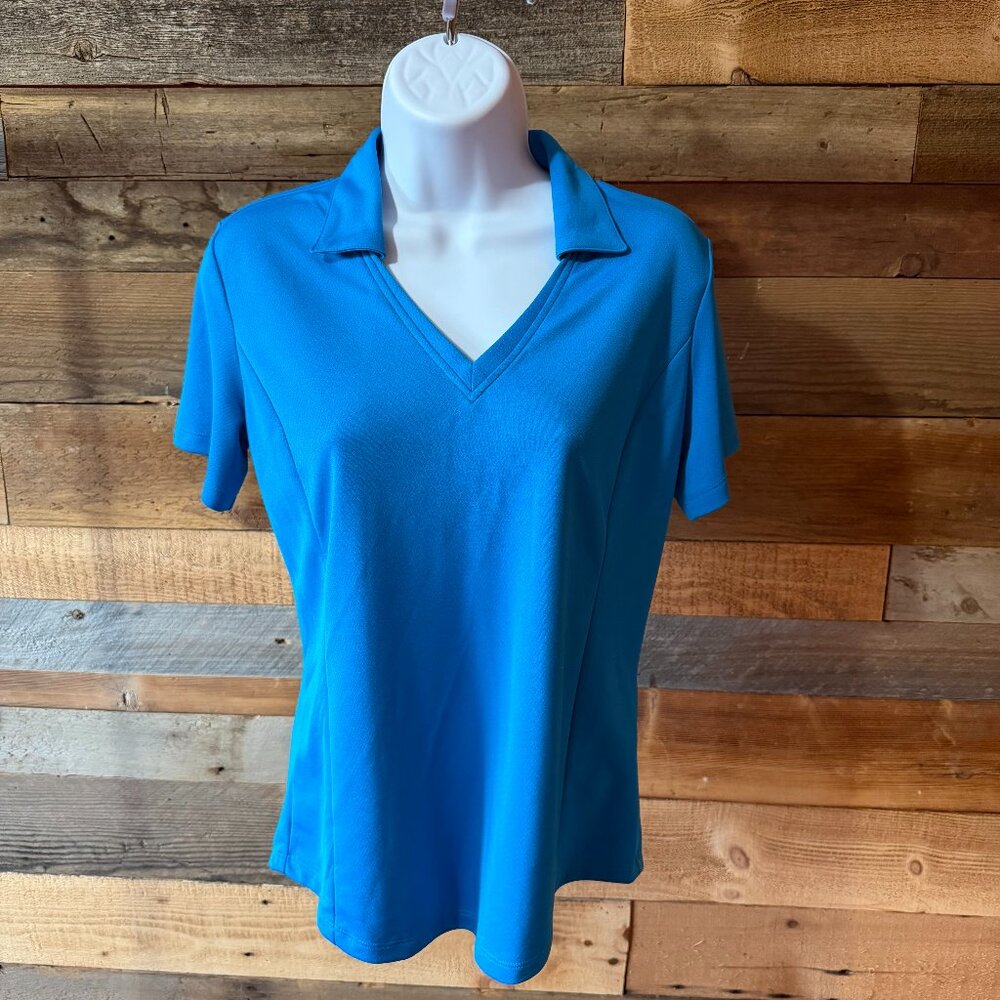 Lady Hagen Turquise Golf Polo Athletic Performance Top Sz. S